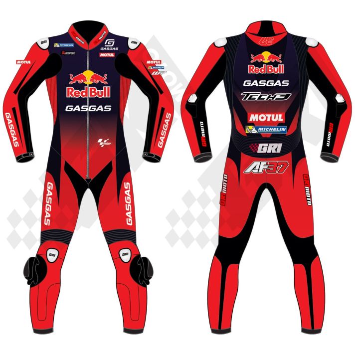 Augusto Fernandez Redbull Gasgas Motogb 2024 Men Motorbike Racing Leather Suit 