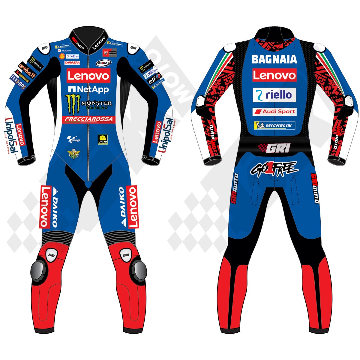 Francesco Bagnaia Lenovo Italian Motogb 2024 Men Motorbike Racing Leather Suit; professional motorbike racing suit; men's protective leather suit; motorbike suit with armor; motorcycle racing suit with protection; durable leather racing suit; custom fit motorbike suit; motorcycle racing gear for men; perforated leather racing suit; men's racing leather gear; track racing leather suit; men's leather motorcycle suit; protective leather suit for bikers; full-body leather racing suit for men