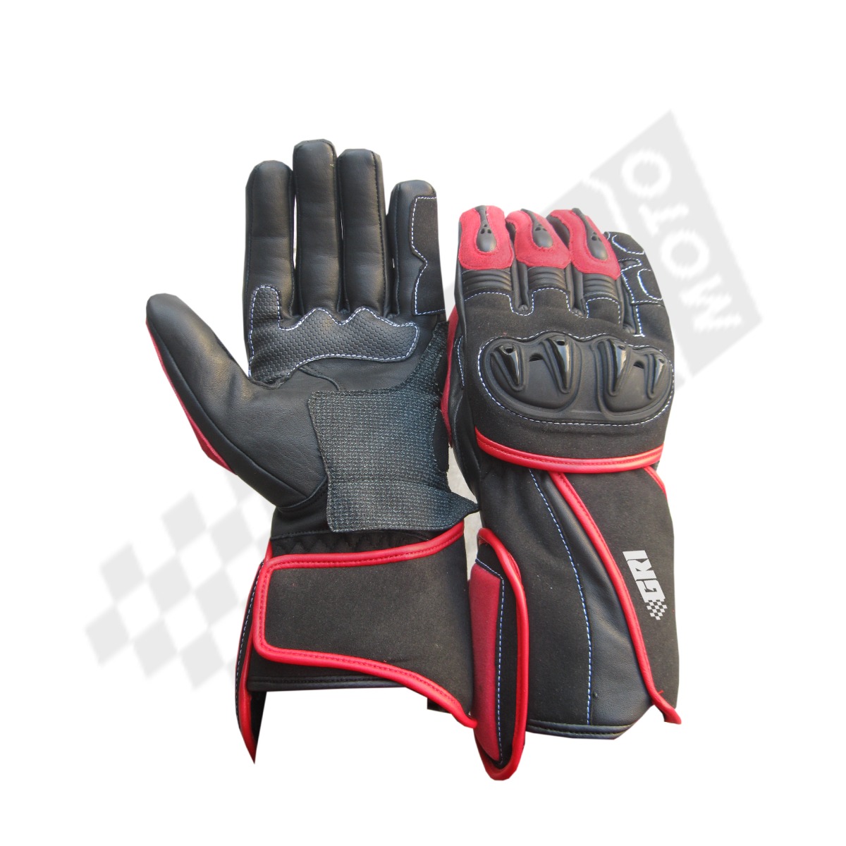 Grimoto RB Motorbike Racing Leather Gloves Motorbike Racing Leather Gloves High-performance motorbike racing leather gloves made from durable cowhide leather, offering reinforced knuckle protection, breathable mesh panels, and superior grip for riders on the track or road.