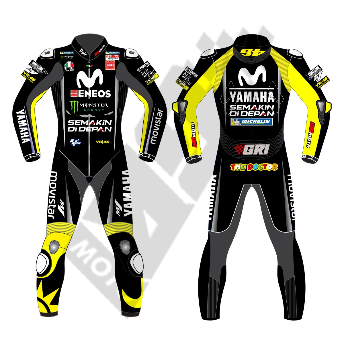 Valentino Rossi Yamaha Movistar lack Motogp 2018 Men Motorbike Racing Leather Suit; racing leather suit for men; men's motorbike suit; leather racing suit; high-performance leather suit; CE approved racing suit; professional motorbike racing suit; men's protective leather suit; motorbike suit with armor; motorcycle racing suit with protection; durable leather racing suit; custom fit motorbike suit; motorcycle racing gear for men; perforated leather racing suit; men's racing leather gear; track racing leather suit; men's leather motorcycle suit; protective leather suit for bikers; full-body leather racing suit for men