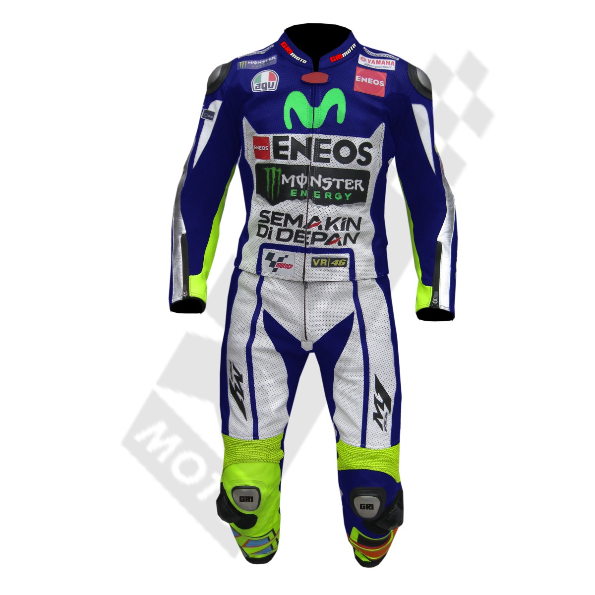 Valentino Rossi Yamaha Movistar Blue Motogp 2015 Men Motorbike Racing Leather Suit; racing leather suit for men; men's motorbike suit; leather racing suit; high-performance leather suit; CE approved racing suit; professional motorbike racing suit; men's protective leather suit; motorbike suit with armor; motorcycle racing suit with protection; durable leather racing suit; custom fit motorbike suit; motorcycle racing gear for men; perforated leather racing suit; men's racing leather gear; track racing leather suit; men's leather motorcycle suit; protective leather suit for bikers; full-body leather racing suit for men